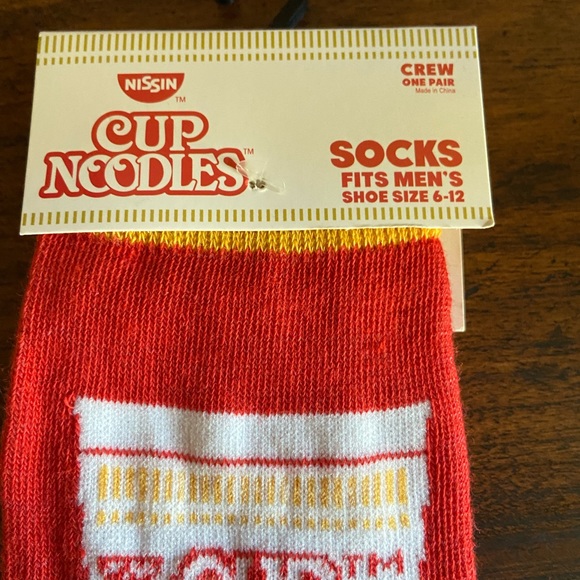 Cup Of Noodles Adult Crew Socks - Picture 2 of 5